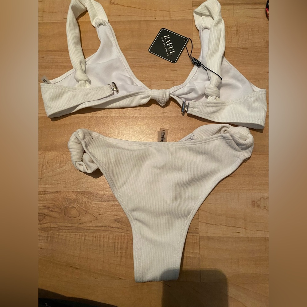 White Zaful Bathing suit